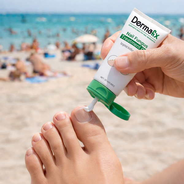 DermaFix Nail Fungus Treatment Gel – product in use
